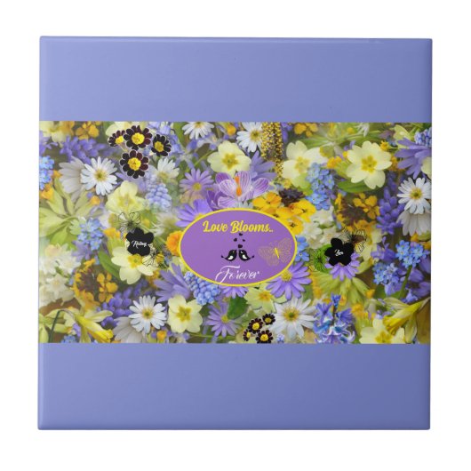 Lieben blühen fliese (Vorderseite)