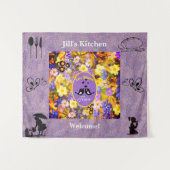 Lieben blühen wandteppich (Vorderseite (Horizontal))