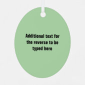 Lieben Cricket - ein Cricketspiel - einen Namen hi Ornament Aus Metall (Rückseite)