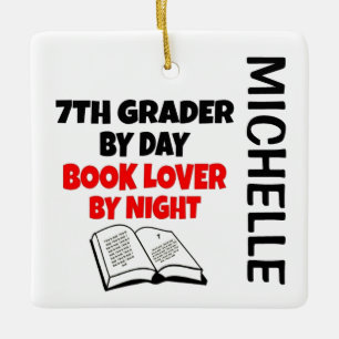 Lieben der 7. Klasse beim Lesen von CUSTOM Keramikornament