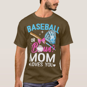 Lieben der Baseball- oder Bows-Mama, die Sie Gesch T-Shirt