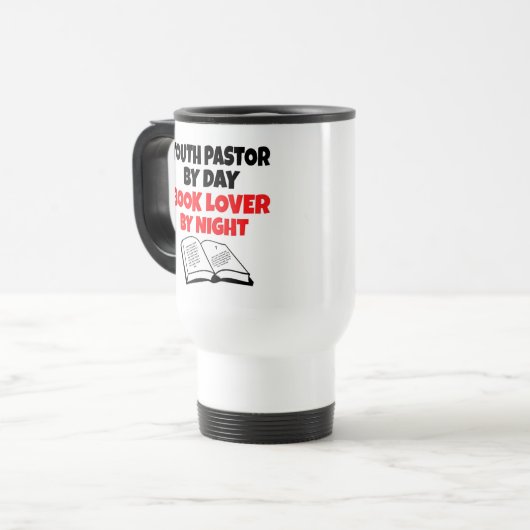 Lieben der Jugendpasti lesen Reisebecher (Vorderseite Links)