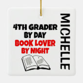 Lieben der vierten Klasse, die CUSTOM lesen Keramikornament (Rückseite)