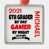 Lieben des 6. Grades Videospiele CUSTOM Ornament Aus Metall (Vorne)