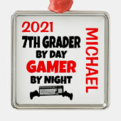 Lieben des 7. Grades Videospiele CUSTOM Ornament Aus Metall (Vorne)