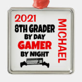 Lieben des achten Grades Videospiele CUSTOM Ornament Aus Metall (Vorne)