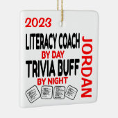 Lieben des Alphabets Coach spielen Trivia CUSTOM Keramikornament (Rechts)