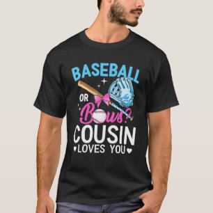 Lieben des Baseball- oder Bows-Cousins, bei denen T-Shirt