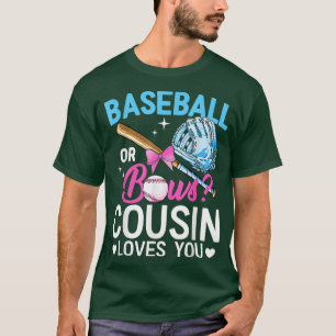 Lieben des Baseball- oder Bows-Cousins, bei denen T-Shirt