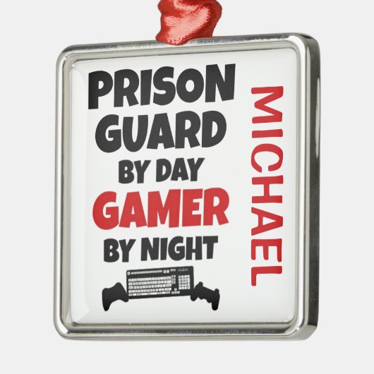 Lieben des Gefängnisschutzes bei Videospielen Ornament Aus Metall (Links)
