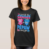 Lieben des Geschlechts Pepaw Pink oder Blue Baby T-Shirt (Vorderseite)