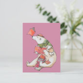 Lieben des Polarbären lesen Postkarte (Stehend Vorderseite)