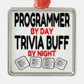 Lieben des Programmierers Trivia Ornament Aus Metall (Vorne)