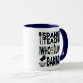 Lieben des Spanischlehrers Backen Tasse (VorderseiteRechts)