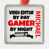 Lieben des Videoeditors Ornament Aus Metall (Vorne)