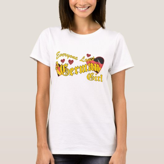 Lieben Deutsche Girl Druse T-Shirt (Vorderseite)