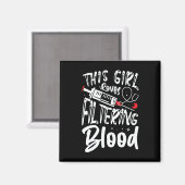 Lieben, die die Dialyseversorgung mit Blutgefäßen  Magnet (Vorderseite/Rückseite)