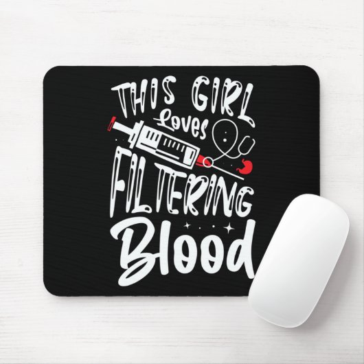 Lieben, die die Dialyseversorgung mit Blutgefäßen  Mousepad (Mit Mouse)