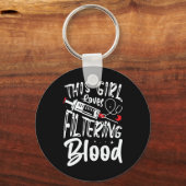 Lieben, die die Dialyseversorgung mit Blutgefäßen Schlüsselanhänger (Vorderseite)