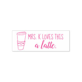 Lieben dies eine Latte Lehrer Briefmarke Brauch! Permastempel