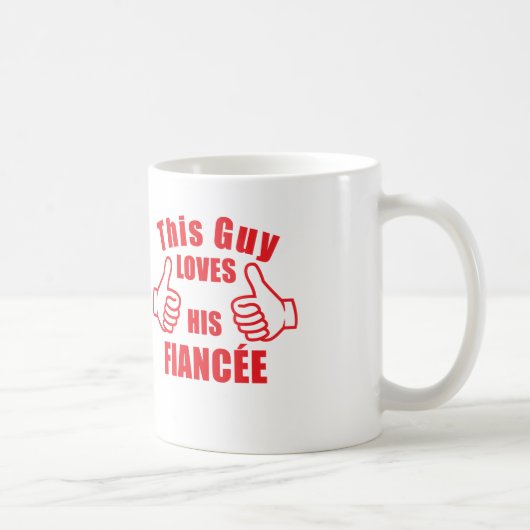Lieben dieses Typ sein fiancée Kaffeetasse (Rechts)