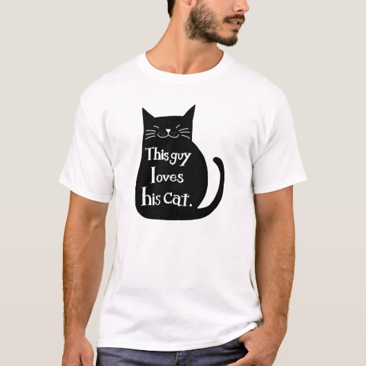 Lieben dieses Typ sein Katze lustiger Katzen-T - T-Shirt (Vorderseite)