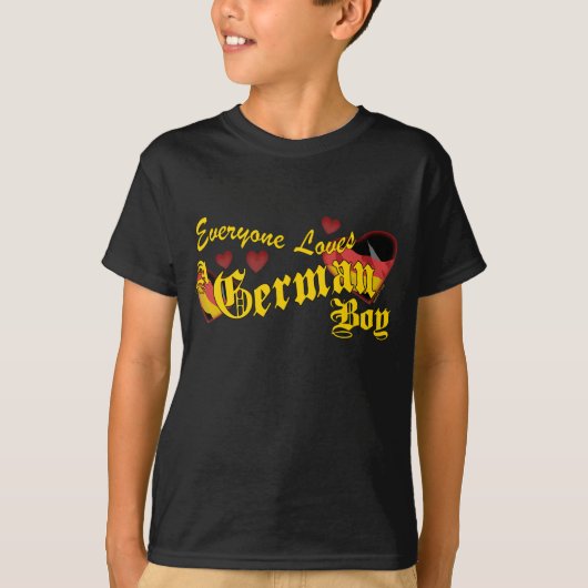 Lieben ein Deutsch-Jungen-Kinder T-Shirt (Vorderseite)