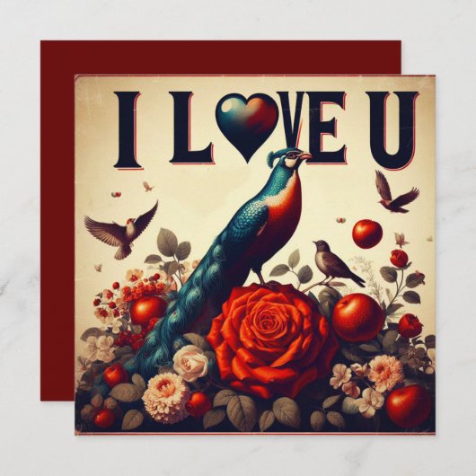 Lieben Feiertagskarte (Vorne/Hinten)