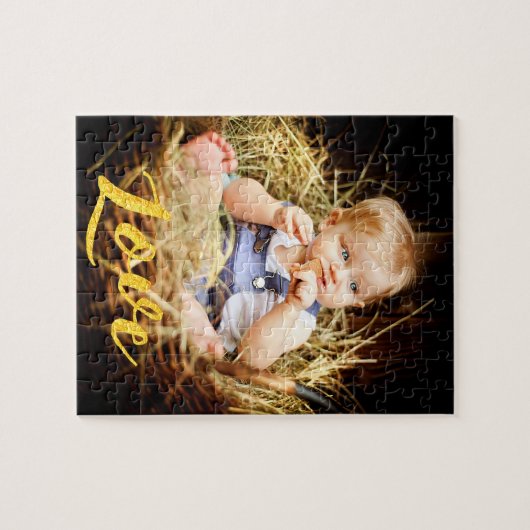 Lieben für Fotos oder Haustiere Puzzle (Horizontal)