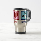 Lieben für Frieden Reisebecher (VorderseiteRechts)