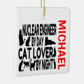 Lieben für nukleare Ingenieure Cats CUSTOM Keramikornament (Rechts)