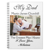 Lieben für Vater / Großvater / Ehemann Notizblock (Vorderseite)