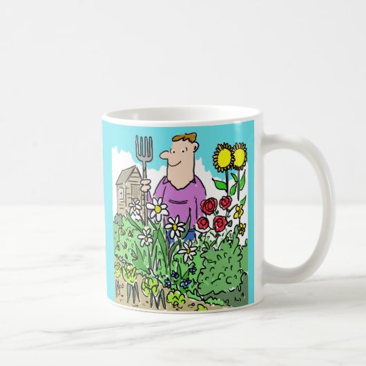 Lieben Gartenarbeit. Keen Gardener Kaffeetasse (Rechts)