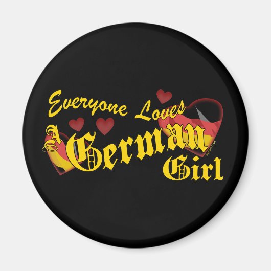 Lieben German Girl Magnet (Vorne)