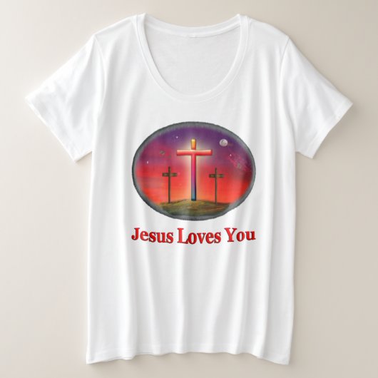 Lieben Große Größe T-Shirt (Design vorne)