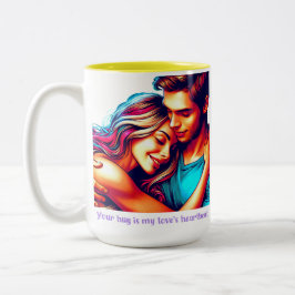 Lieben Heartbeat Zweifarbige Tasse