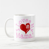 Lieben I meine Mutter Kaffeetasse (Links)