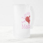 Lieben I meine Mutter Mattglas Bierglas (VorderseiteRechts)