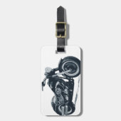 Lieben jedes Jungen ein fettes blaues Gepäckanhänger (Vorderseite vertikal)