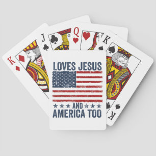 Lieben Jesus und Amerika zu Gott Christlichen 4. Spielkarten