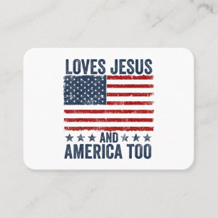 Lieben Jesus und Amerika zu Gott Christlichen 4. Visitenkarte