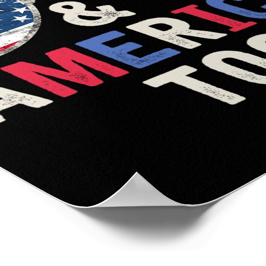 Lieben Jesus und Amerika zu Gott zurückzukehren Ch Poster (Ecke)