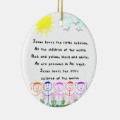 Lieben KRW Jesus, welche die kleinen Kinder Keramik Ornament (Rechts)