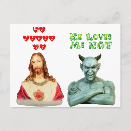 Lieben Me — Lieben Ich nicht (Originalentwurf) Postkarte (Vorderseite)