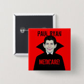 Lieben Medicare Pauls Ryan Button (Vorne & Hinten)