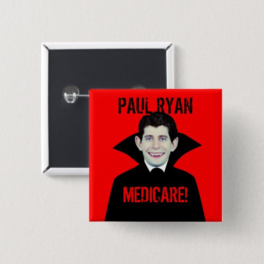 Lieben Medicare Pauls Ryan Button (Vorne & Hinten)