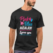 Lieben mit rosa oder blauen Memas bei Geschlechtsv T-Shirt (Vorderseite)