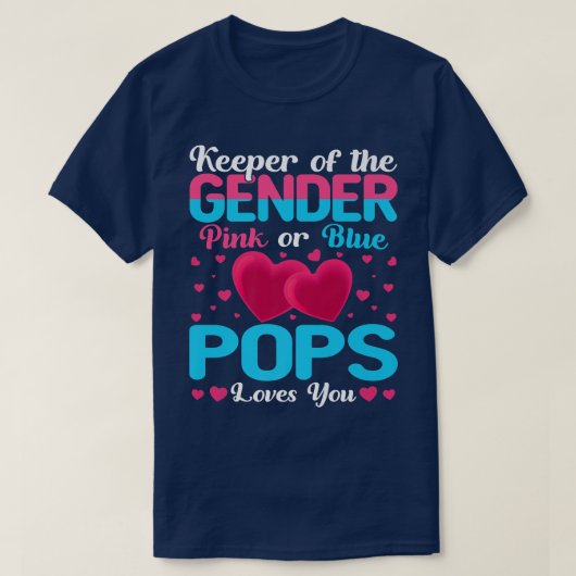 Lieben mit rosa oder blauen Pop, bei denen das Ges T-Shirt (Design vorne)