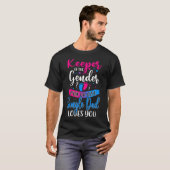 Lieben mit rosa oder blauen Singles Sie erhalten d T-Shirt (Vorne ganz)
