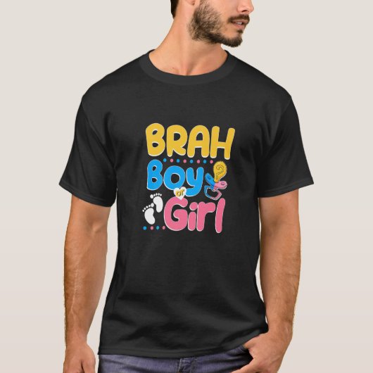 Lieben mit rosa oder blauer Farbe Ihr bester Brude T-Shirt (Vorderseite)